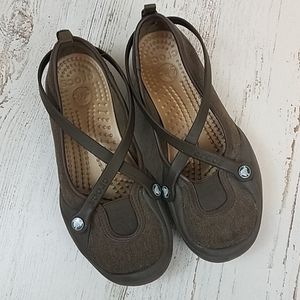 Crocs Slip on Criss Cross Mary Jane Shoe